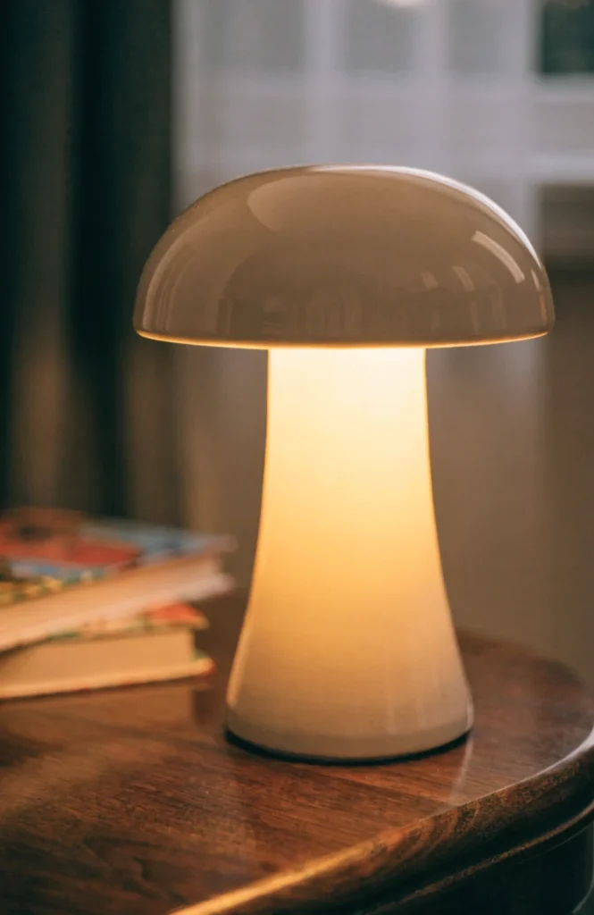 Try a Mushroom-Shaped Lamp Instead of a Character Lamp