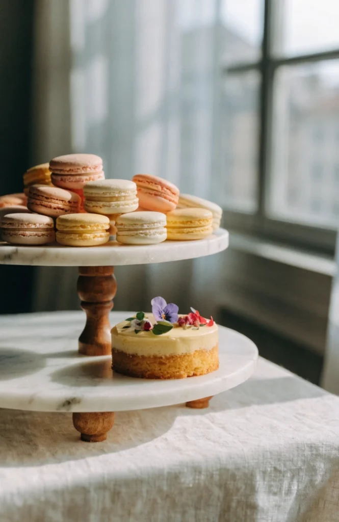 Use Tiered Stands for Desserts Instead of Flat Platters