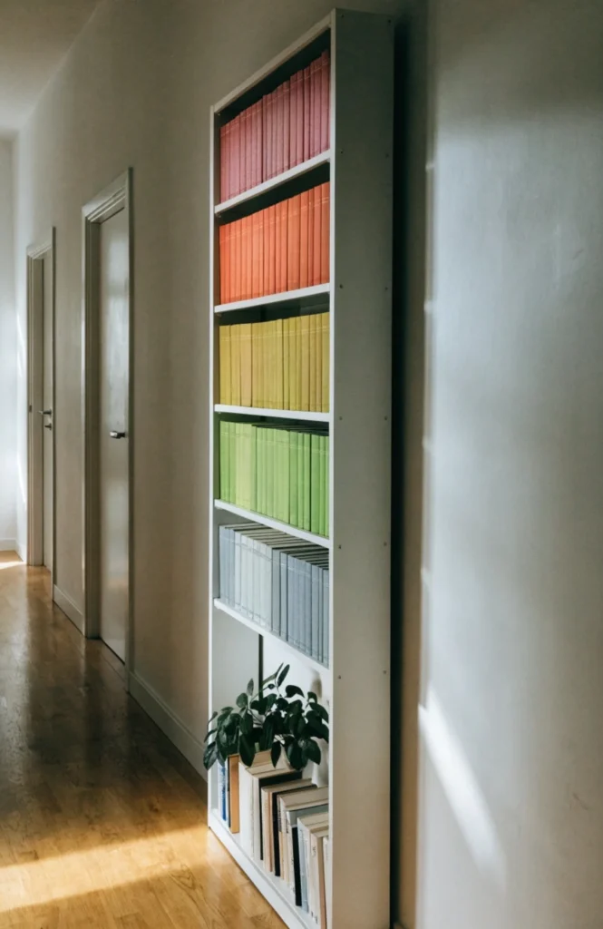 Install a Ladder-Style Shelf for a Narrow Wall