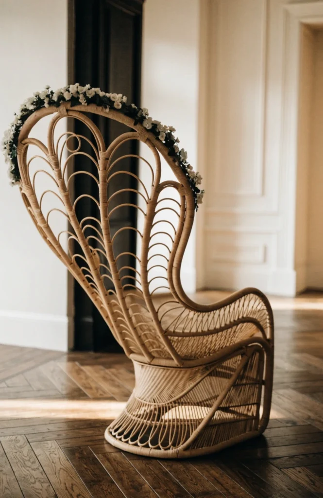 Set Up a Single Statement Chair for the Bride