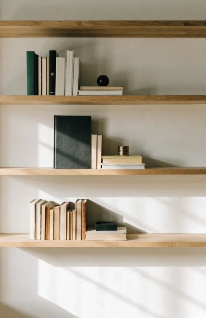 Use Floating Shelves Instead of a Full Bookcase