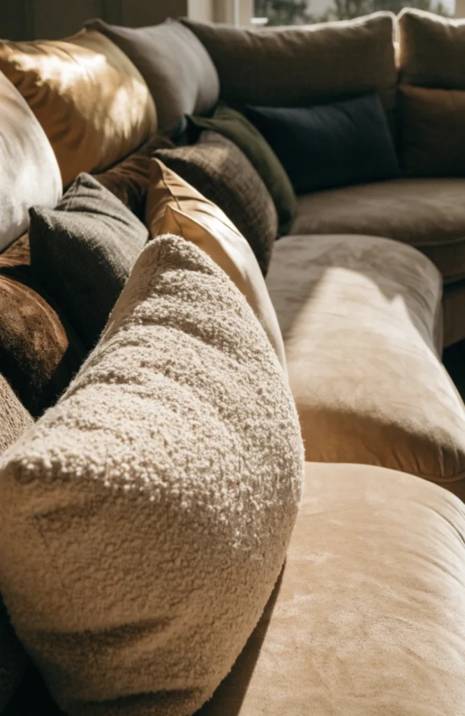 Layer varied cushion sizes across the long run