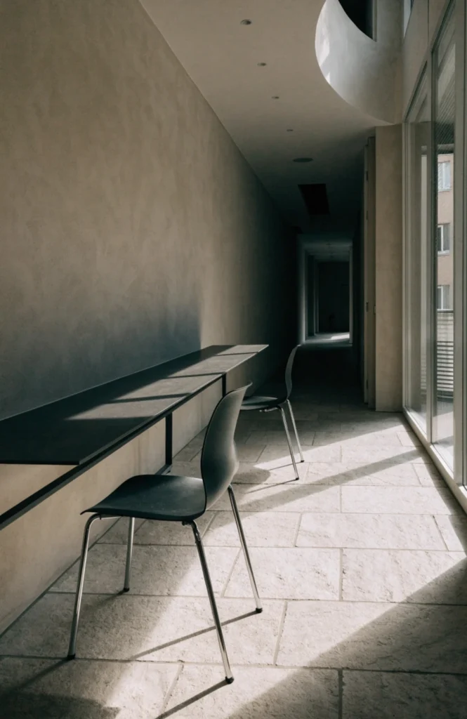 Turn a hallway landing into a shared study spot