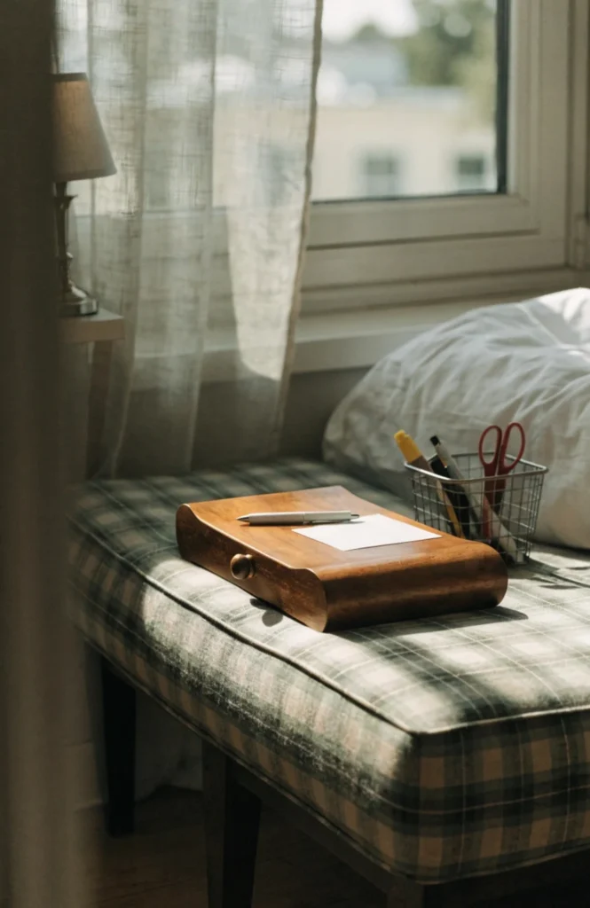 Convert a window seat into a study nook
