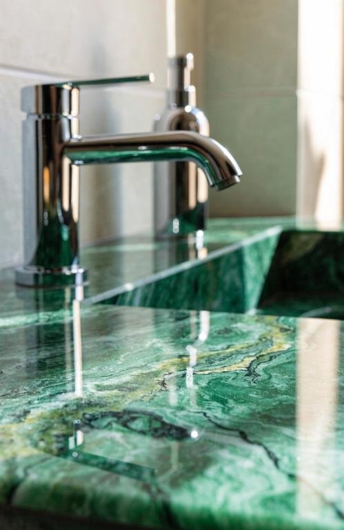 close-up-of-a-green-marble-look
