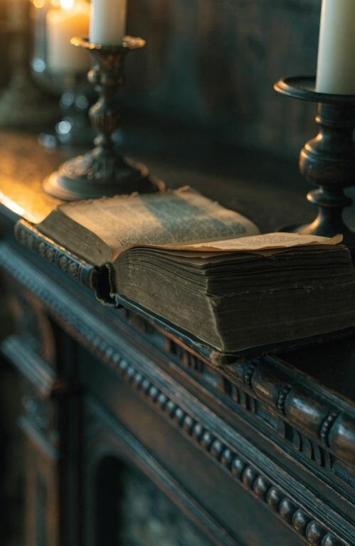 close-up-of-an-old-leather-bound-book-propped