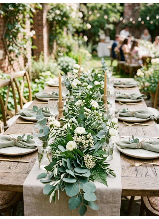 A gender-neutral greenery runner