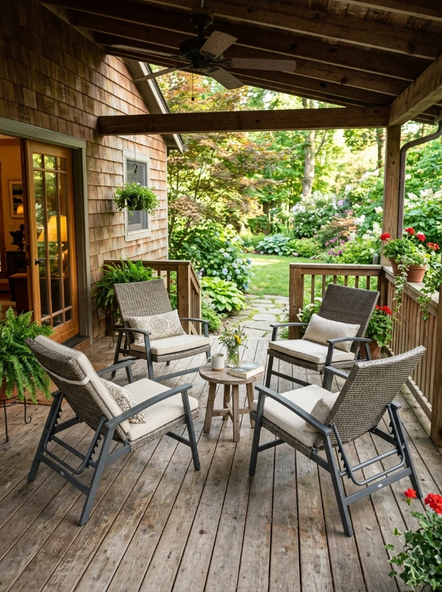 A flexible lounge chair setup