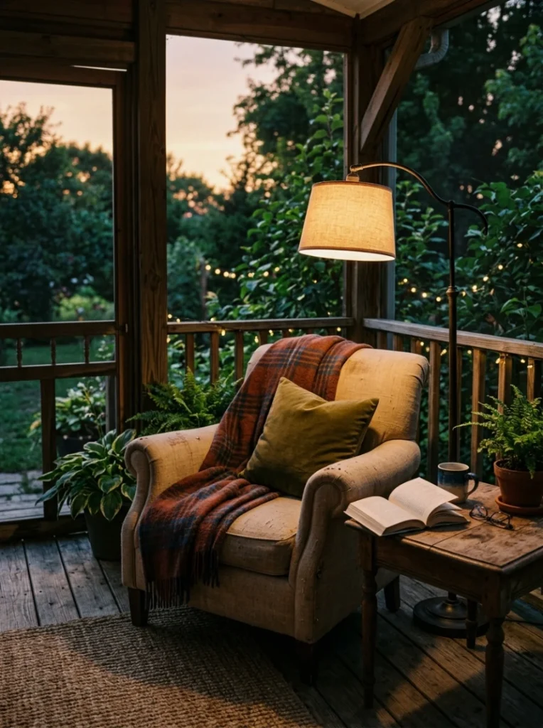 A reading nook with good task lighting