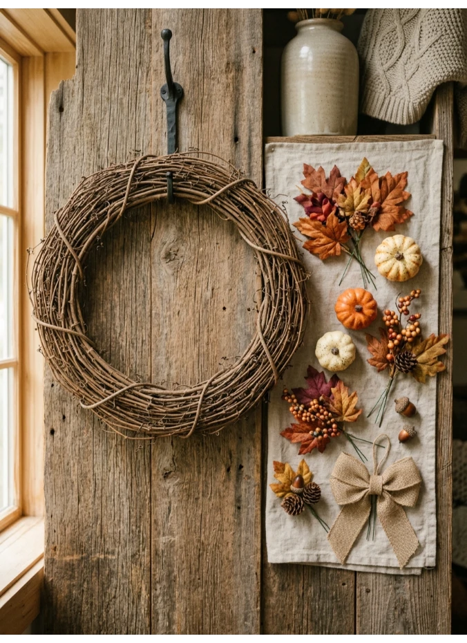 An interchangeable base wreath