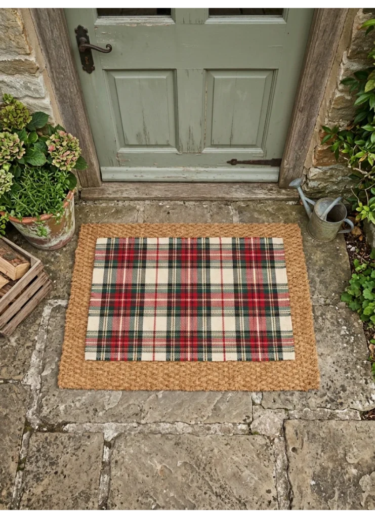 A layered doormat