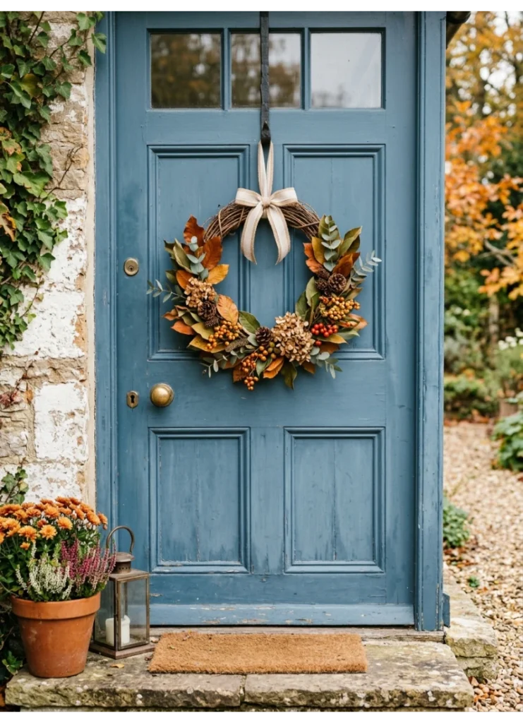 A simple seasonal wreath swap