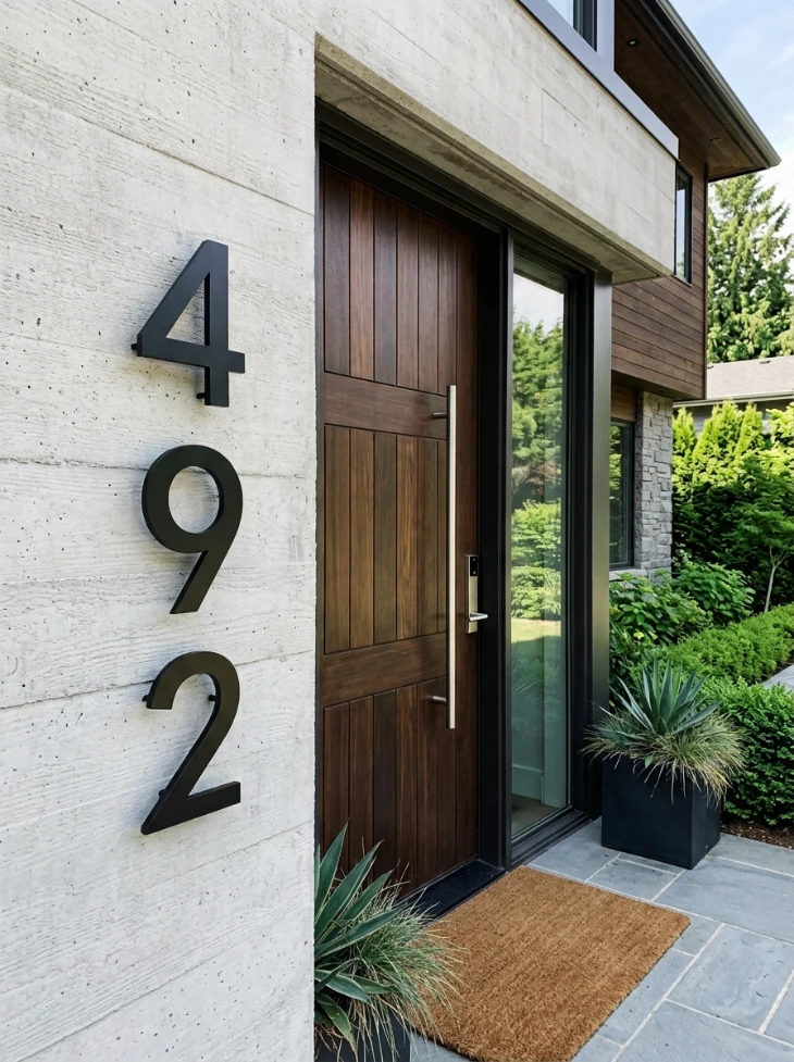 Oversized house numbers