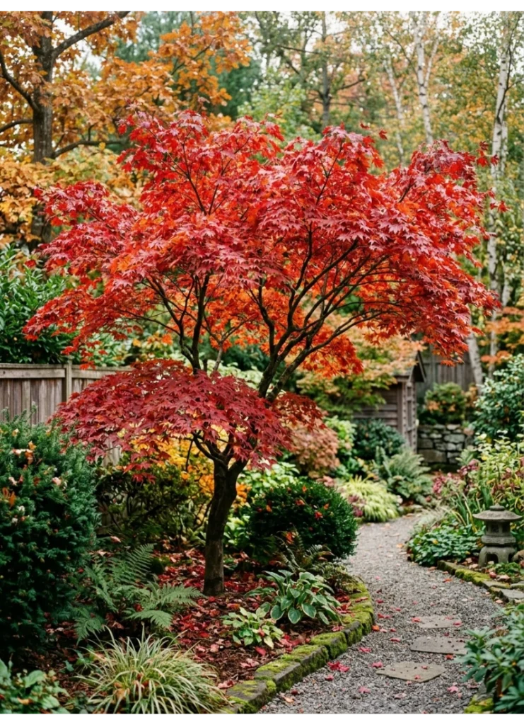 A Japanese maple for seasonal color
