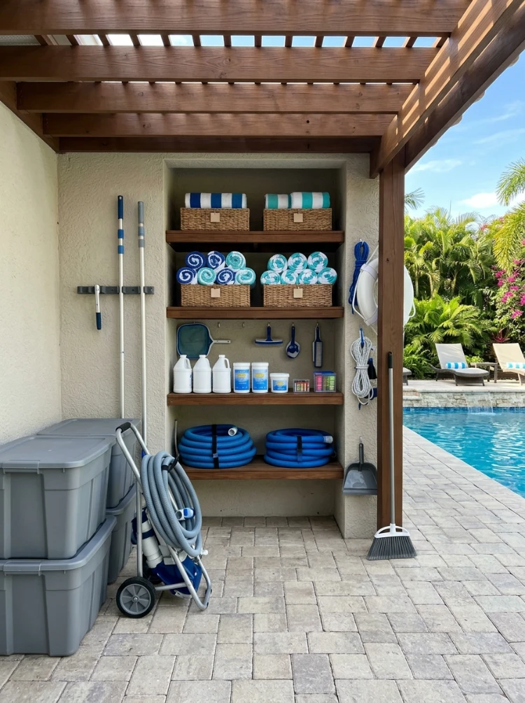 A weekly reset routine for the whole pool area