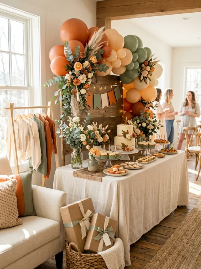 The classic pumpkin palette gets a softer, more modern update with this combination.