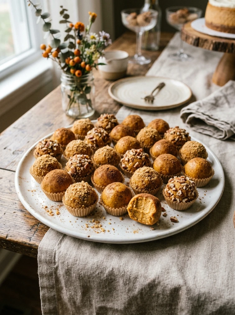 Real fruit and vegetables bring the season's actual bounty to the food spread.