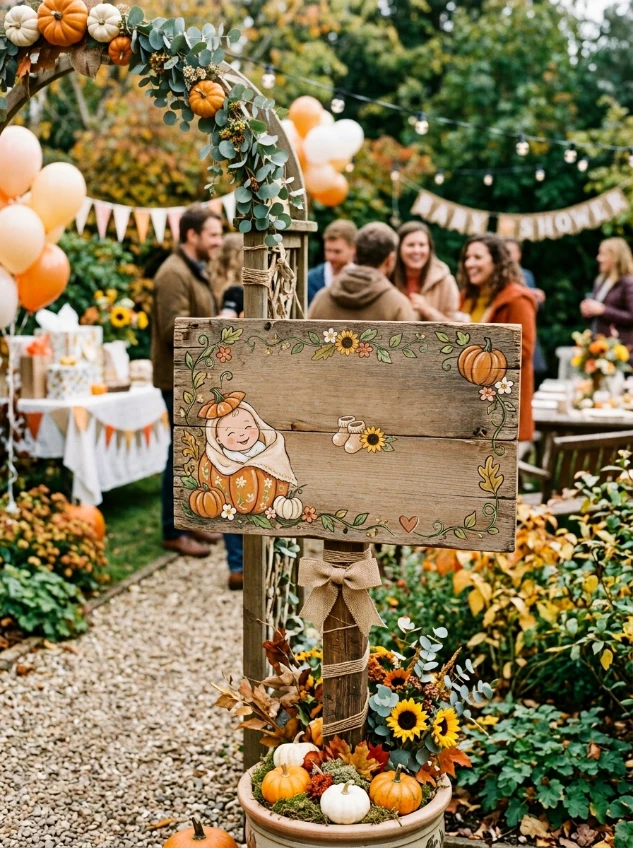 A little wordplay adds personality to signs throughout the party.