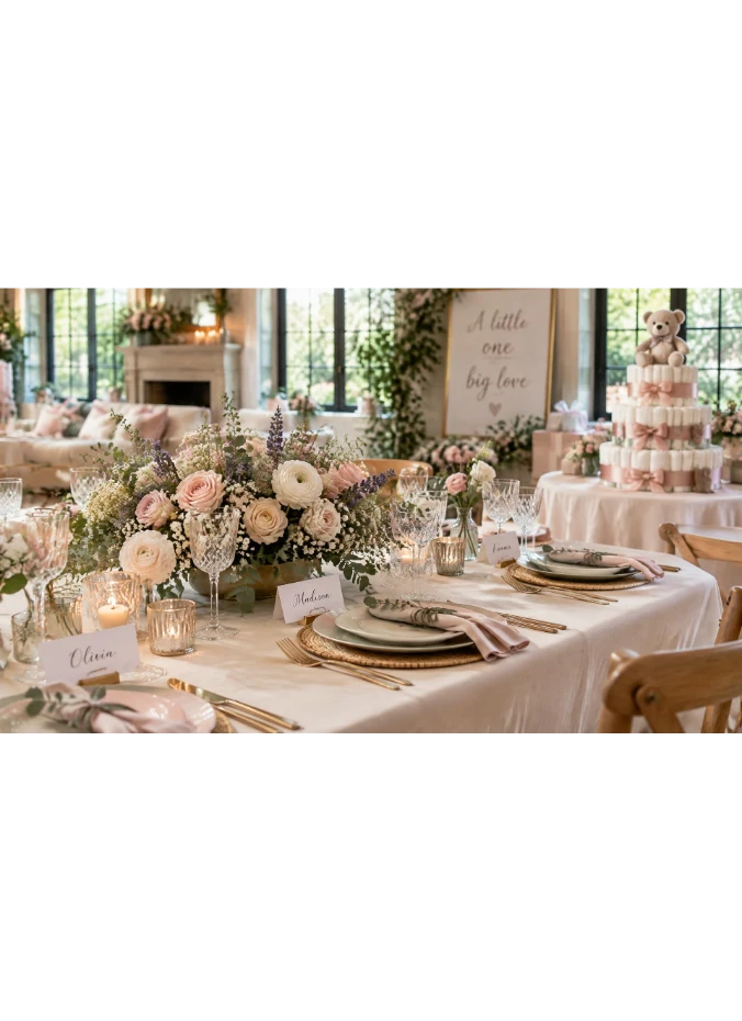baby shower table decore