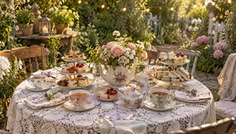 23 Tea Party Table Decor Ideas for a Whimsical Garden Affair