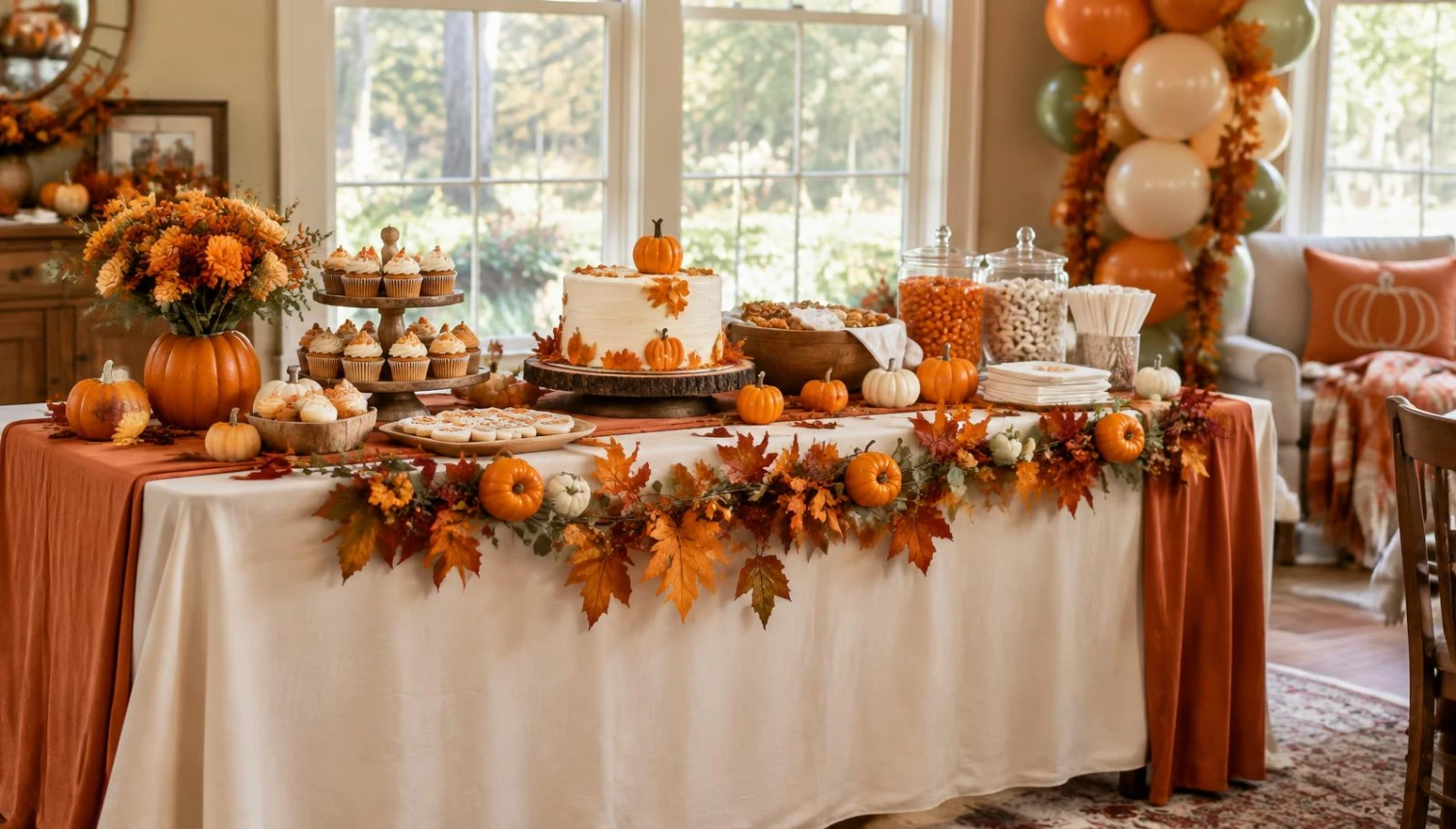 pumpkin-baby-shower-table
