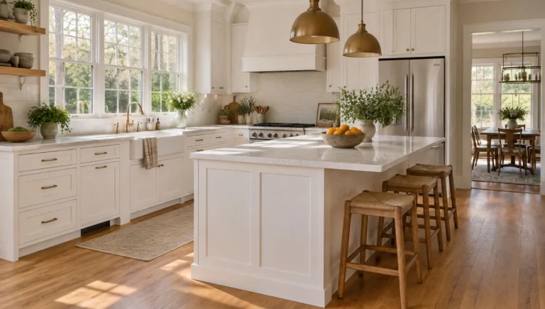 20 Flooring Ideas for a White Kitchen That Pair Perfectly