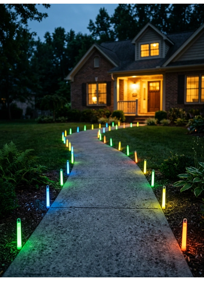 Glow stick path markers
