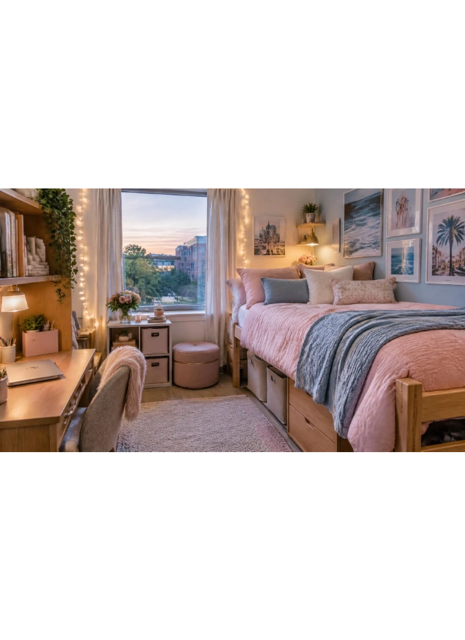 Pink and Blue Dorm Room Ideas for a Fresh Color Combo