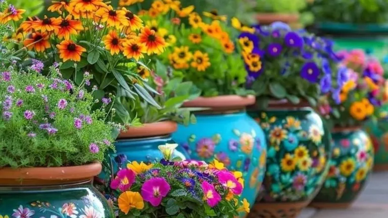 21 Painted Flower Pots to Add a Pop of Color to Your Garden
