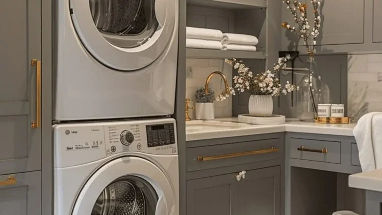 21 Stacked Washer and Dryer Ideas to Save Space in Style